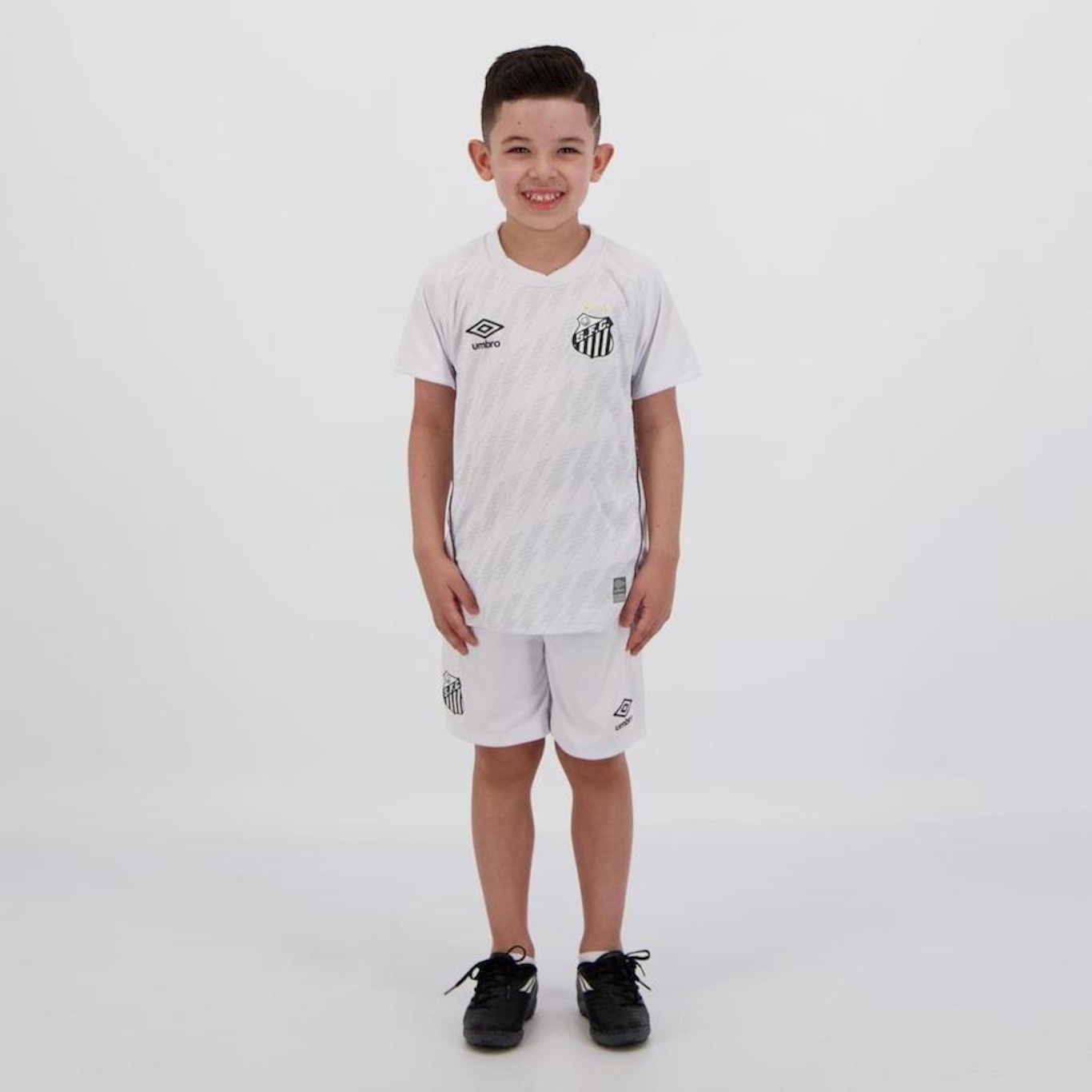 Kit de Uniforme do Santos Umbro I 2021 - Infantil - Foto 1