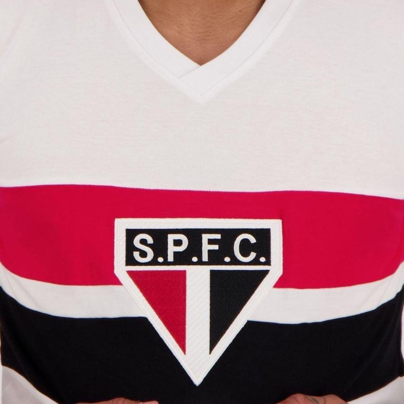 Camisa do São Paulo Retrô 1980 Paulistão - Masculina - Foto 4