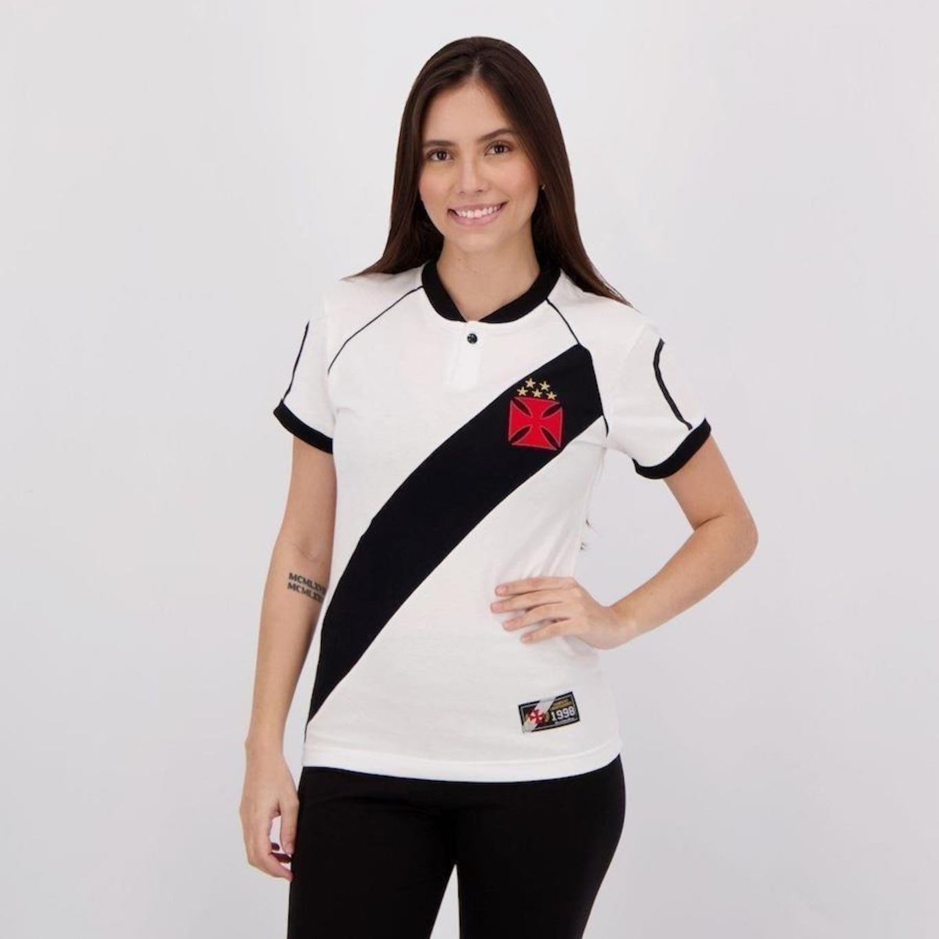 Camisa do Vasco Retrô 1998 Feminina - Foto 1