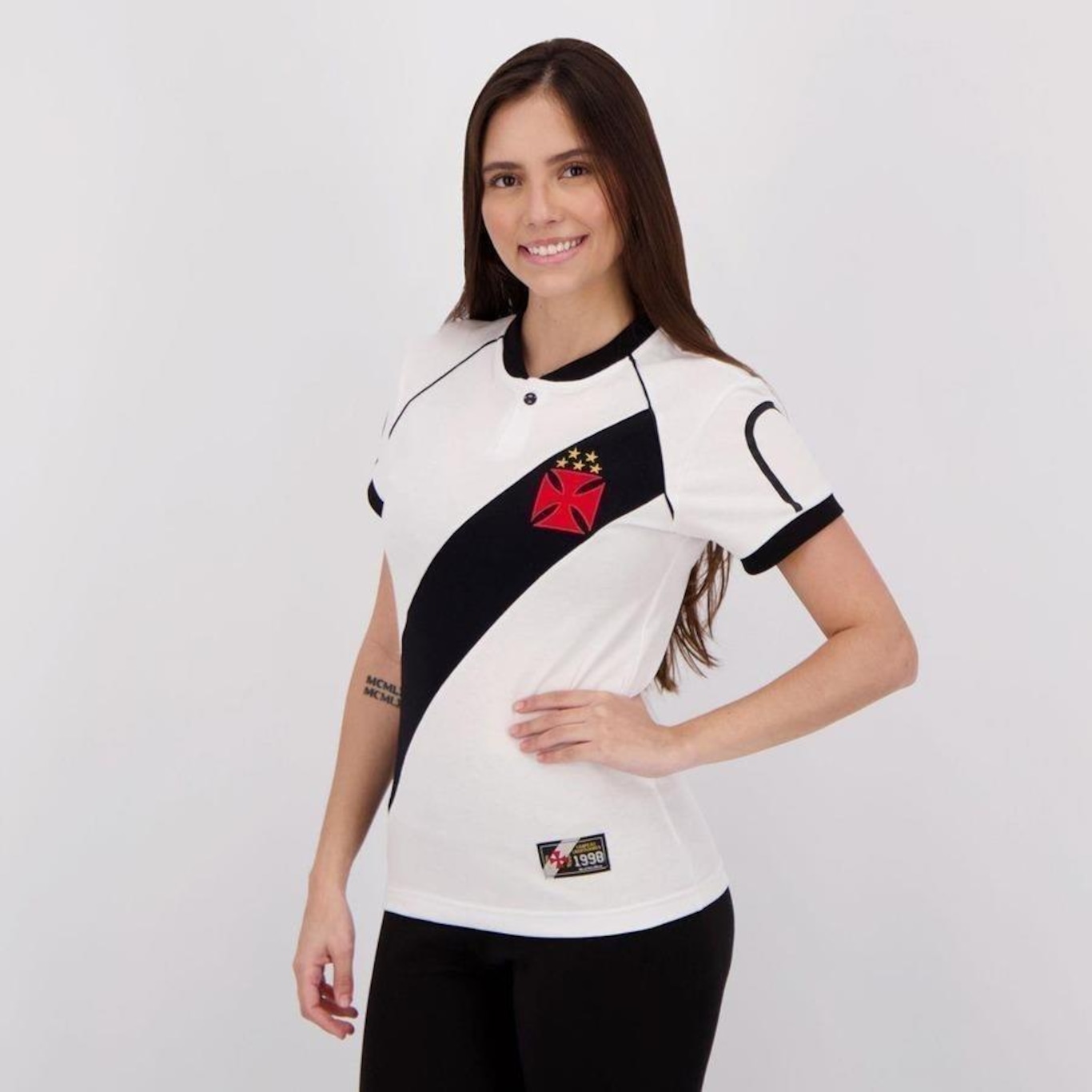 Camisa do Vasco Retrô 1998 Feminina - Foto 5