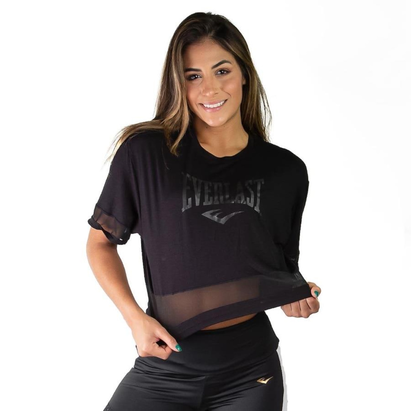 Cropped T-Shirt Everlast - Feminino - Foto 1