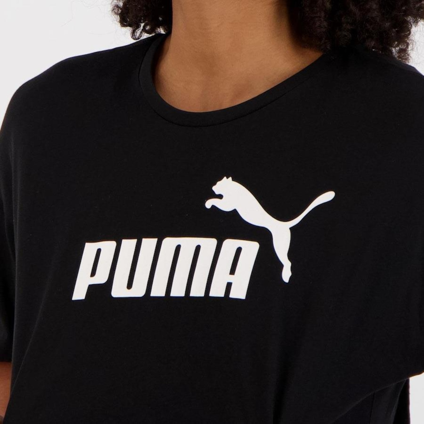 Camiseta Cropped Puma Ess Logo - Feminina - Foto 4