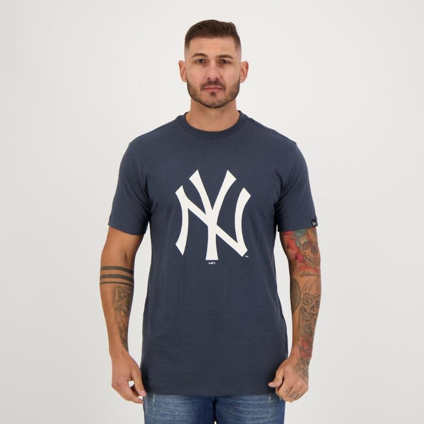 Camiseta New Era New York Yankees MLB Big Logo - Masculino - Foto 1