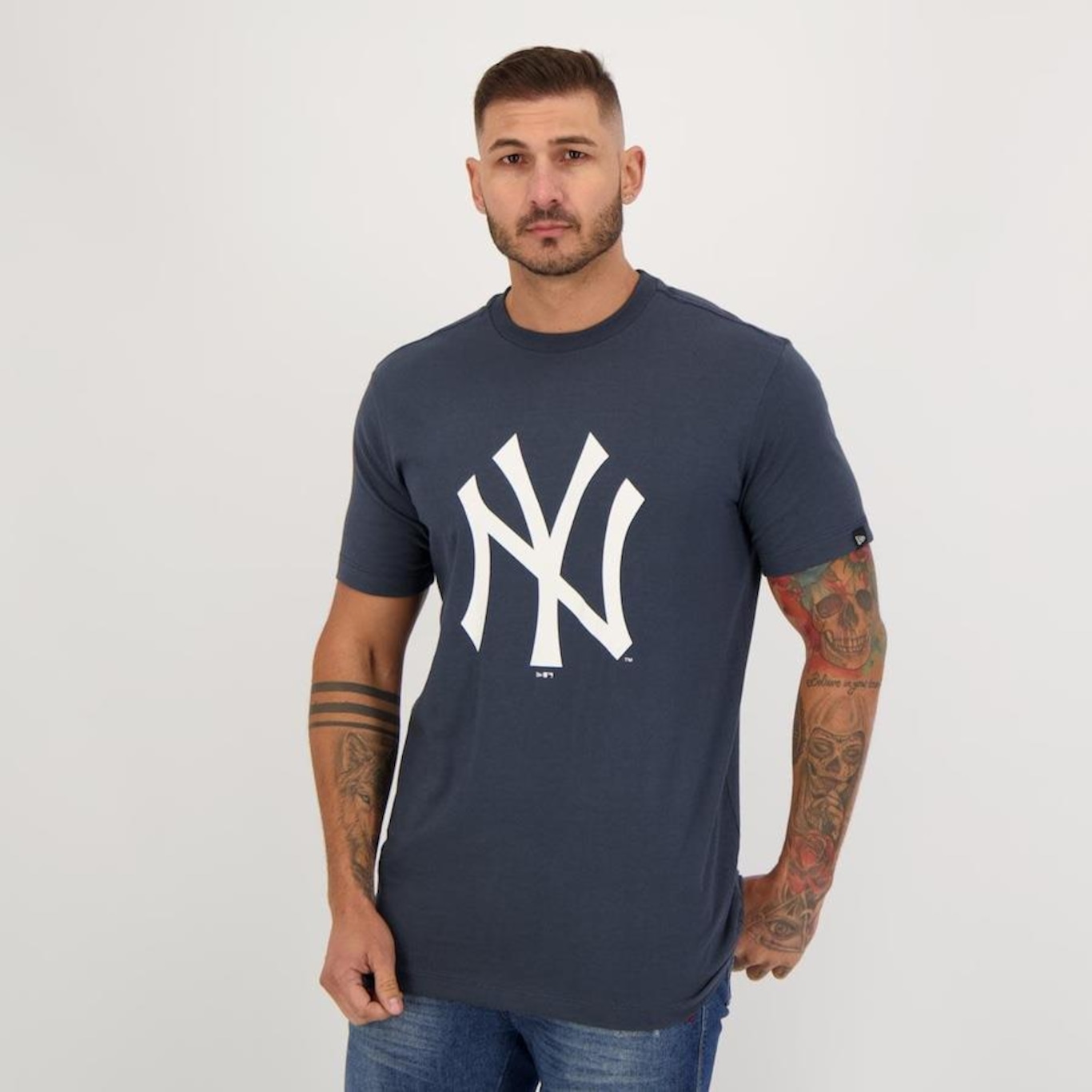 Camiseta New Era New York Yankees MLB Big Logo - Masculino - Foto 2