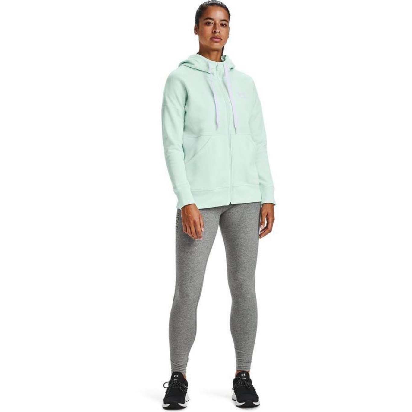 Blusão de Moletom Under Armour Rival Fleece FZ Hoodie - Feminino - Foto 2