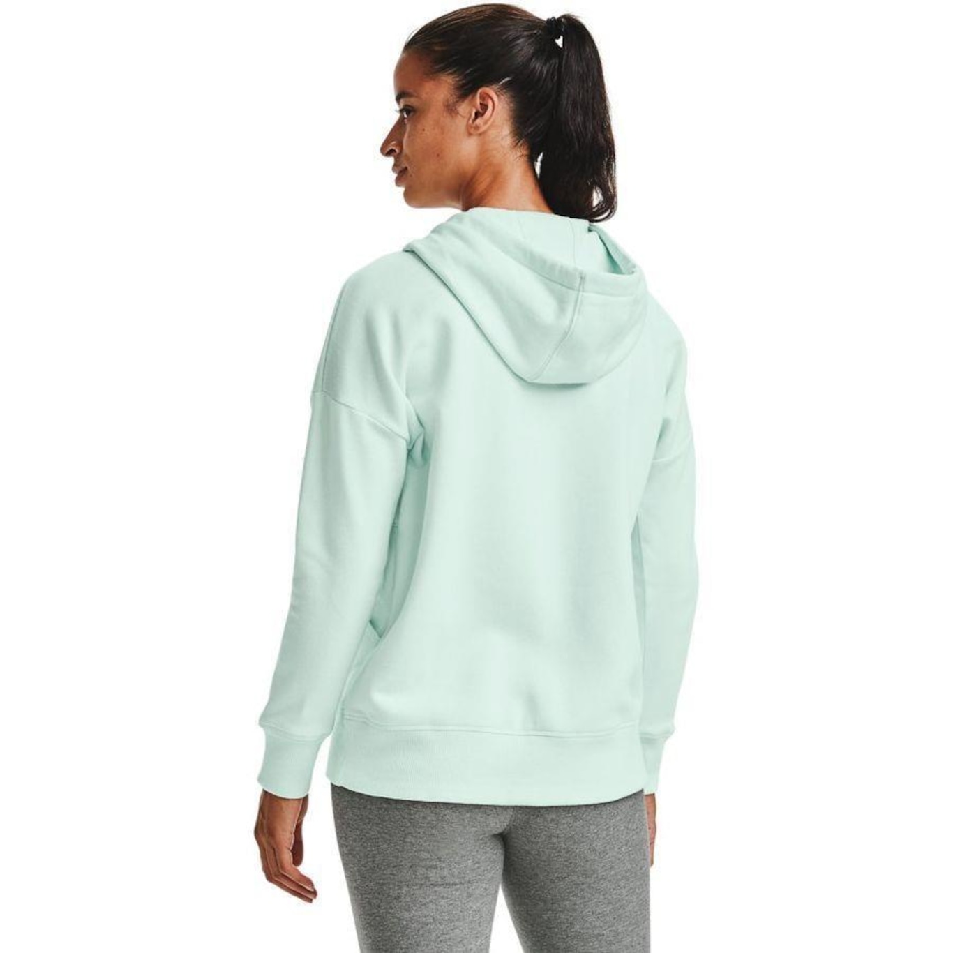 Blusão de Moletom Under Armour Rival Fleece FZ Hoodie - Feminino - Foto 3