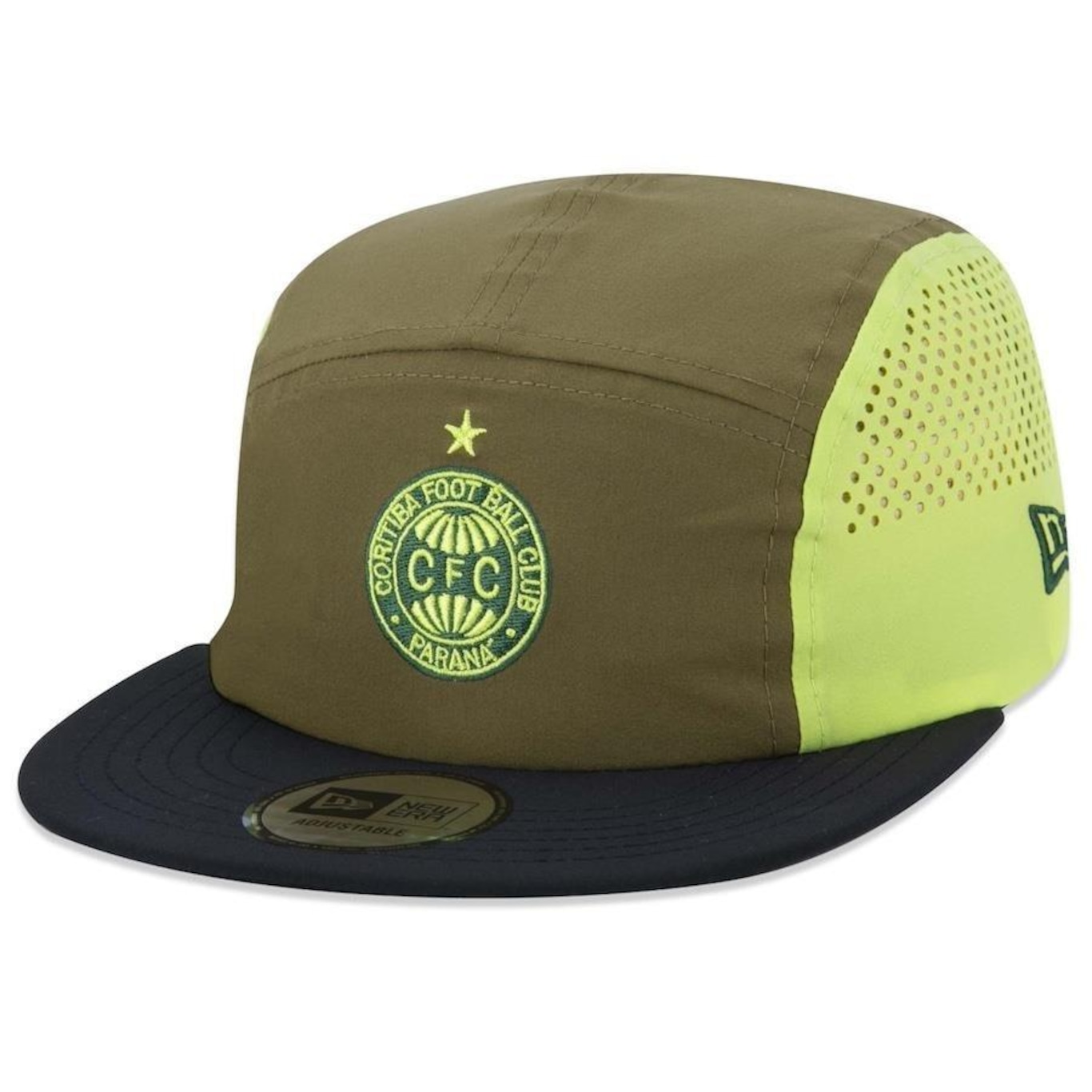 Bone Aba Reta New Era Camper Futebol Coritiba - Strapback - Adulto - Foto 1