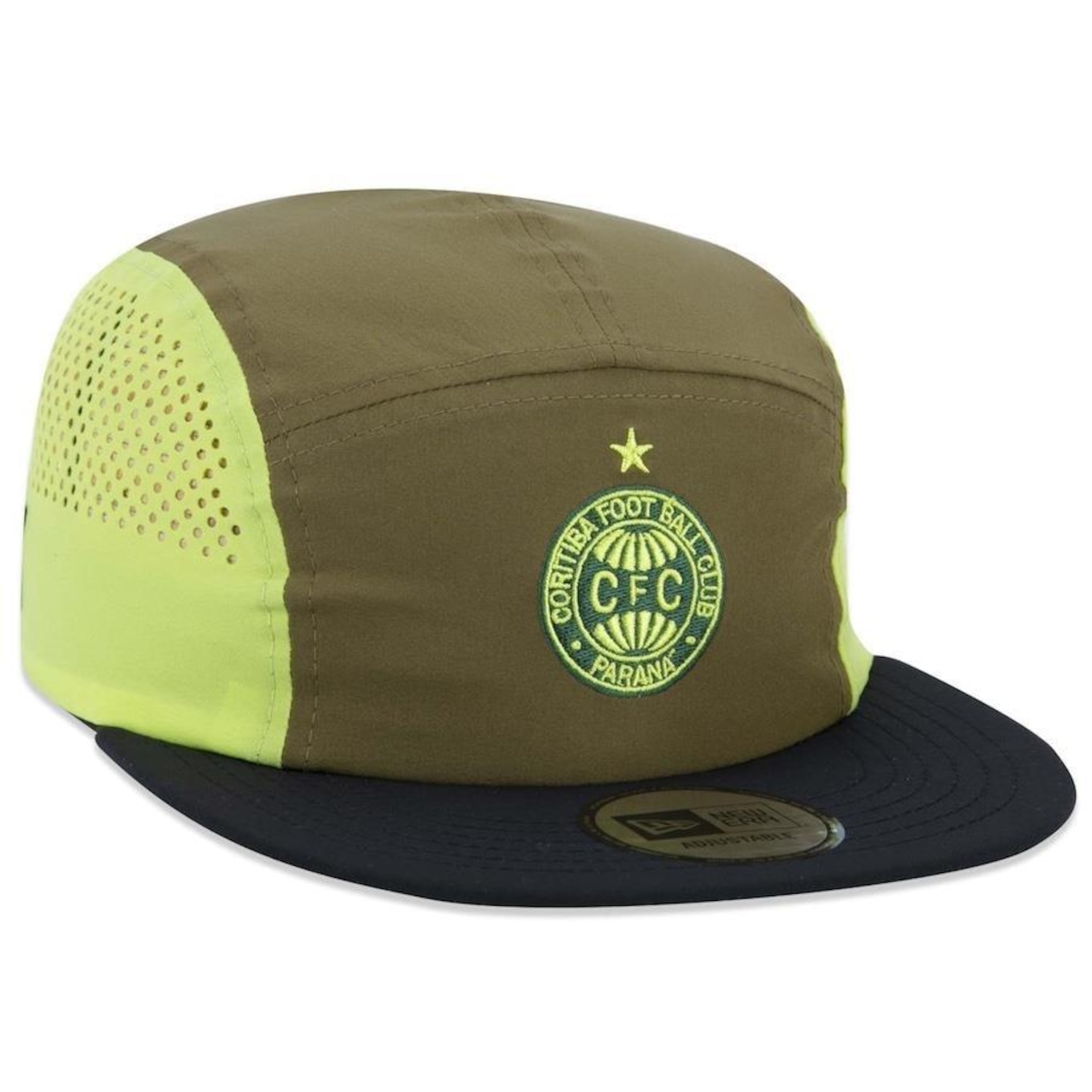 Bone Aba Reta New Era Camper Futebol Coritiba - Strapback - Adulto - Foto 3