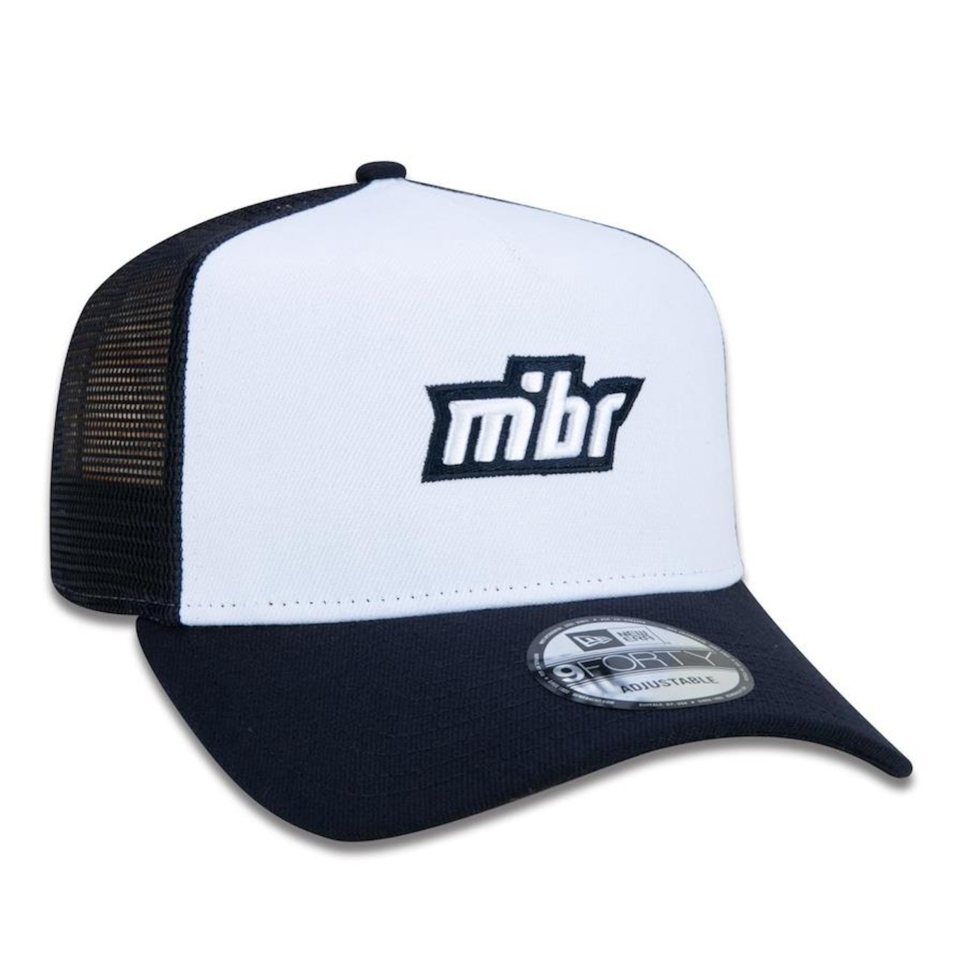 Boné Aba Curva New Era 9Forty A-Frame Trucker MIBR Made In Brazil - Snapback - Adulto - Foto 3