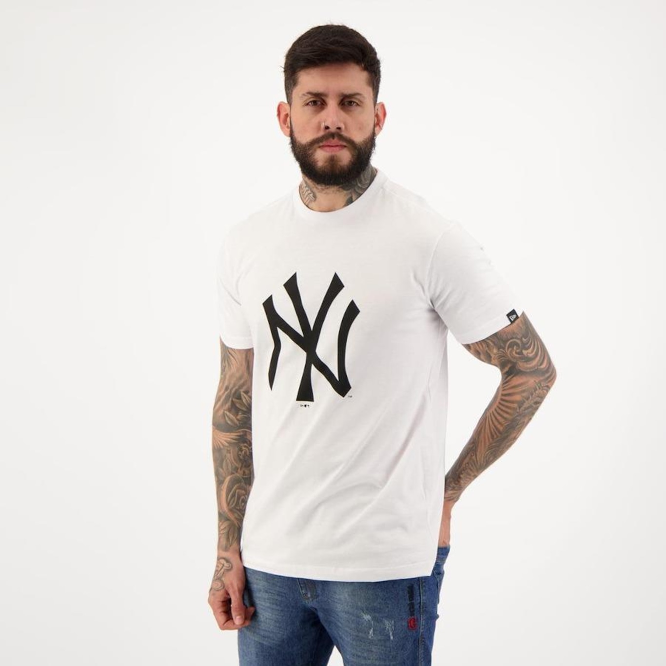 Camiseta New Era MLB New York Yankees Essentials - Masculina - Foto 5