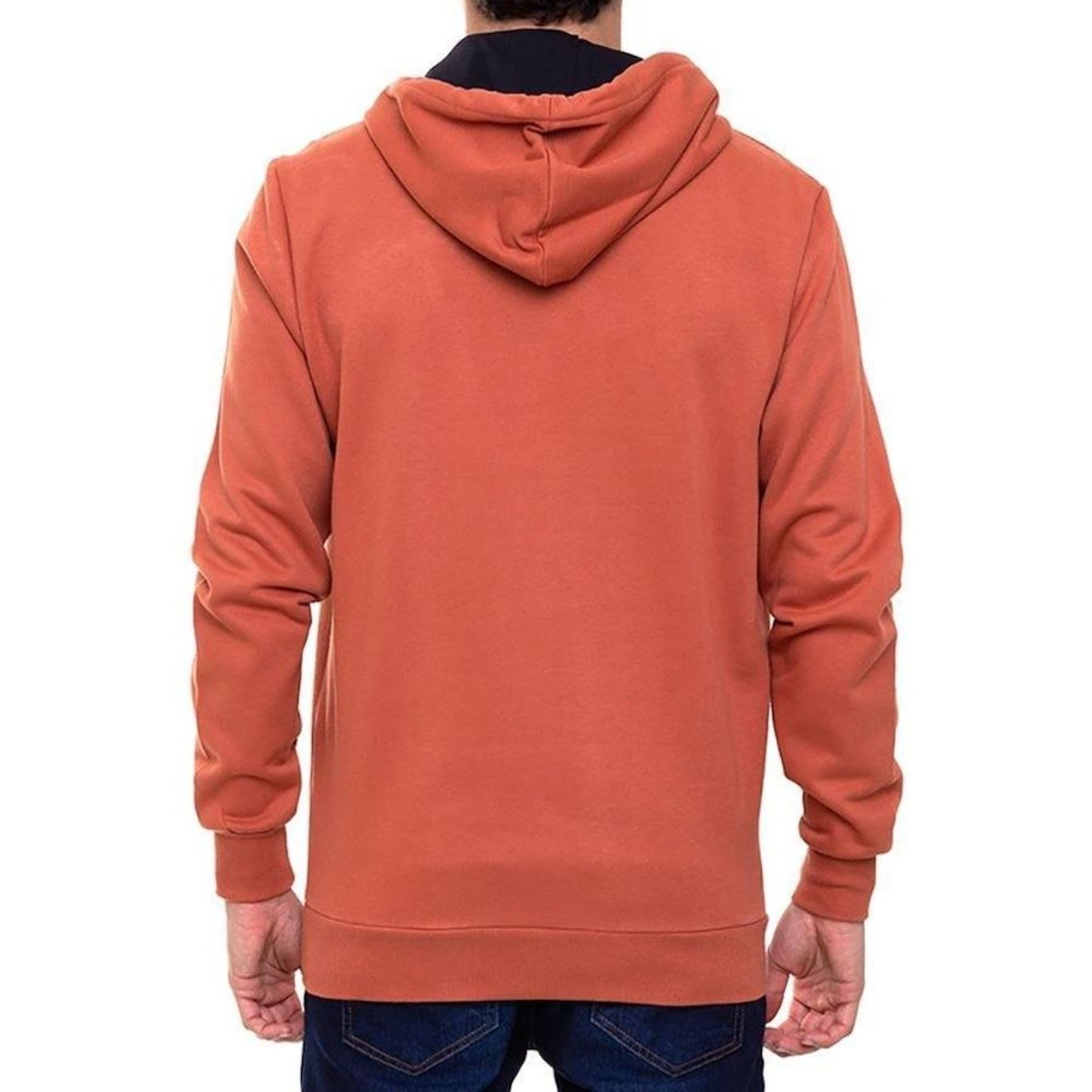 Blusão Com Capuz Quiksilver Canguru Transfer Round -Masculino Laranja - Foto 2