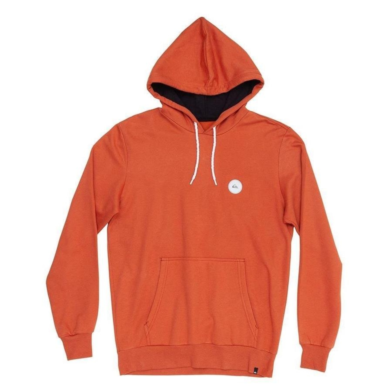 Blusão Com Capuz Quiksilver Canguru Transfer Round -Masculino Laranja - Foto 4