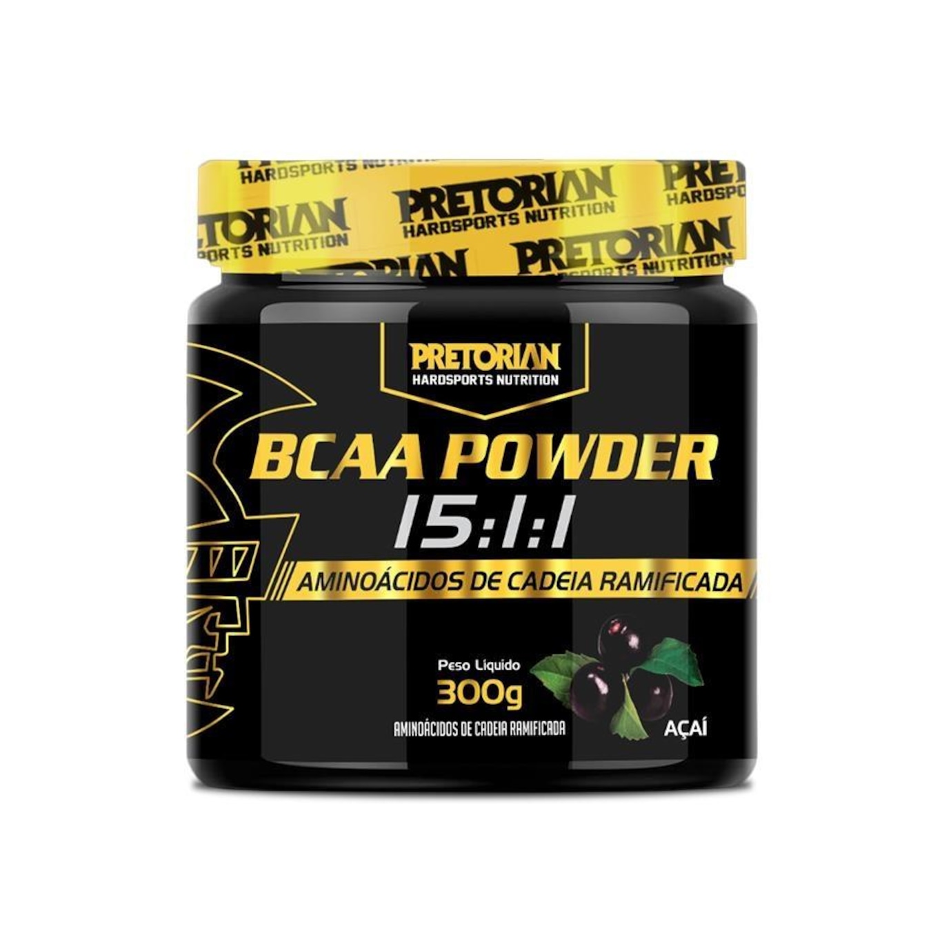 BCAA Powder Pretorian  15:1:1 - Açaí - 300g - Foto 1