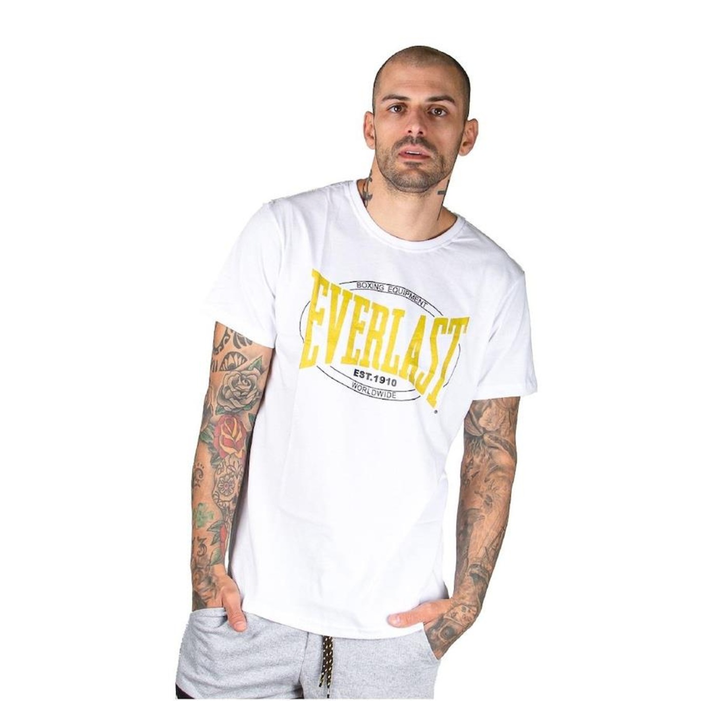 Camiseta Everlast Relevo Metalizado - Masculina - Foto 1