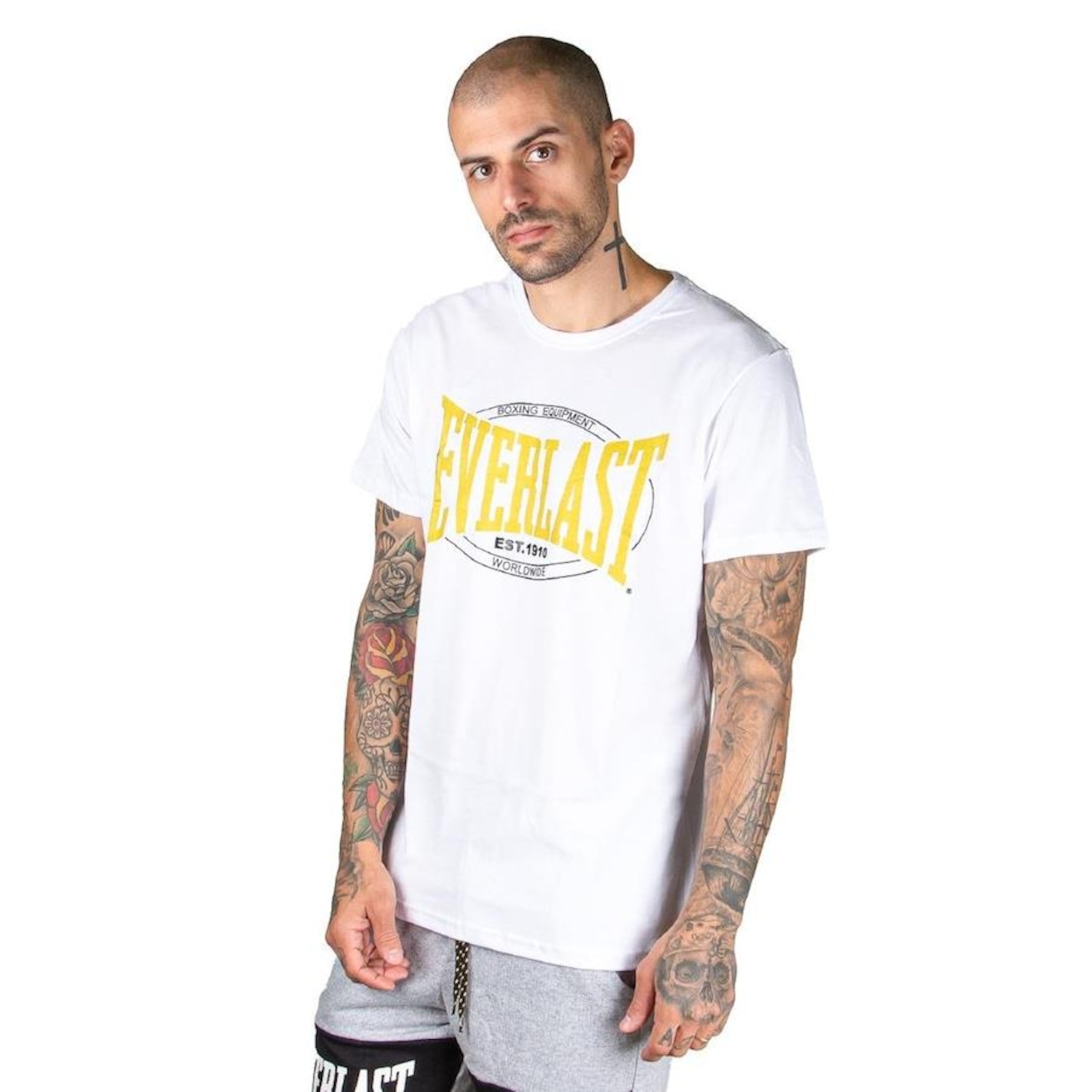 Camiseta Everlast Relevo Metalizado - Masculina - Foto 3