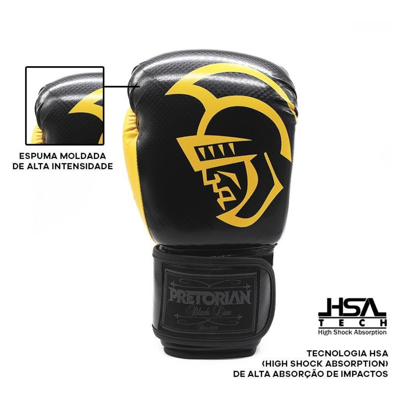 Luvas de  Boxe Muay Thai Pretorian Black Line - Adulto - Foto 3