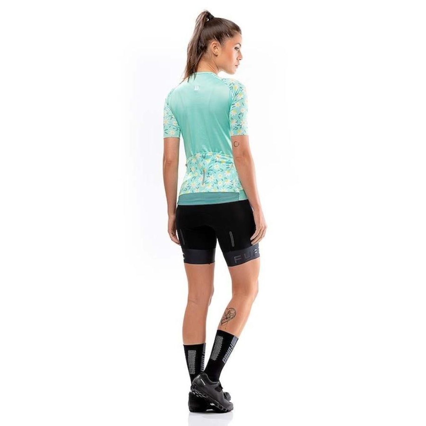 Camisa de Ciclismo Furbo Donna Ragazza Fiorito - Feminina - Foto 2