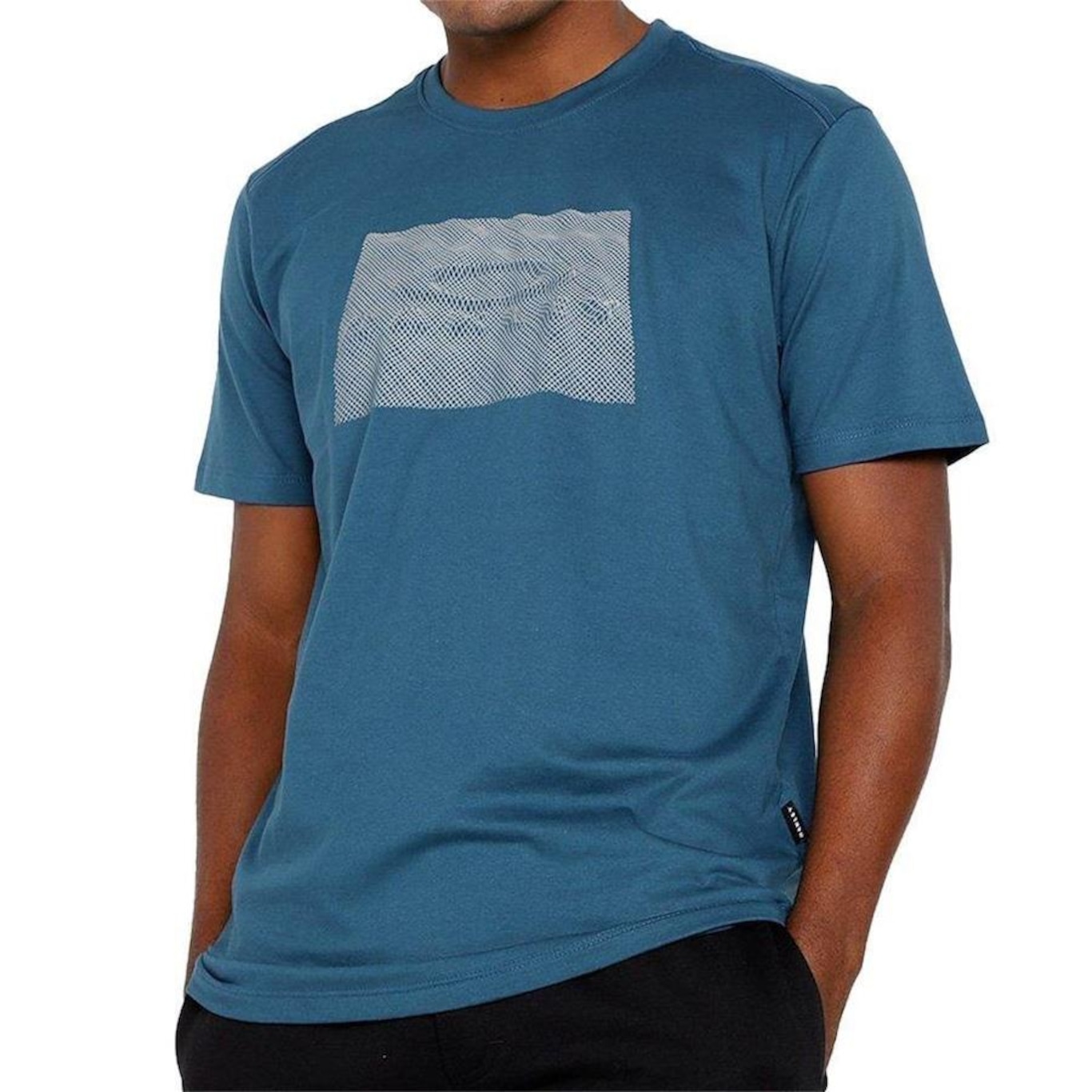 Camiseta Oakley Block Graphic - Masculina - Foto 1