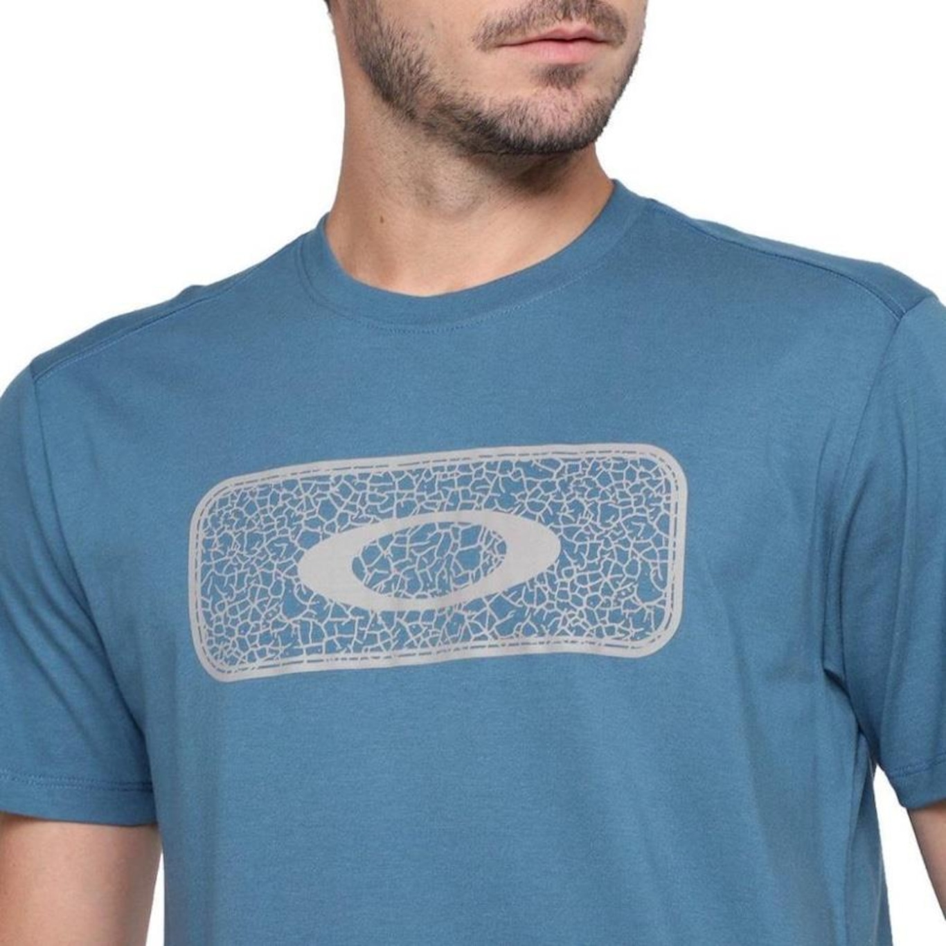 Camiseta Oakley Texture Graphic Tee White - Masculina
