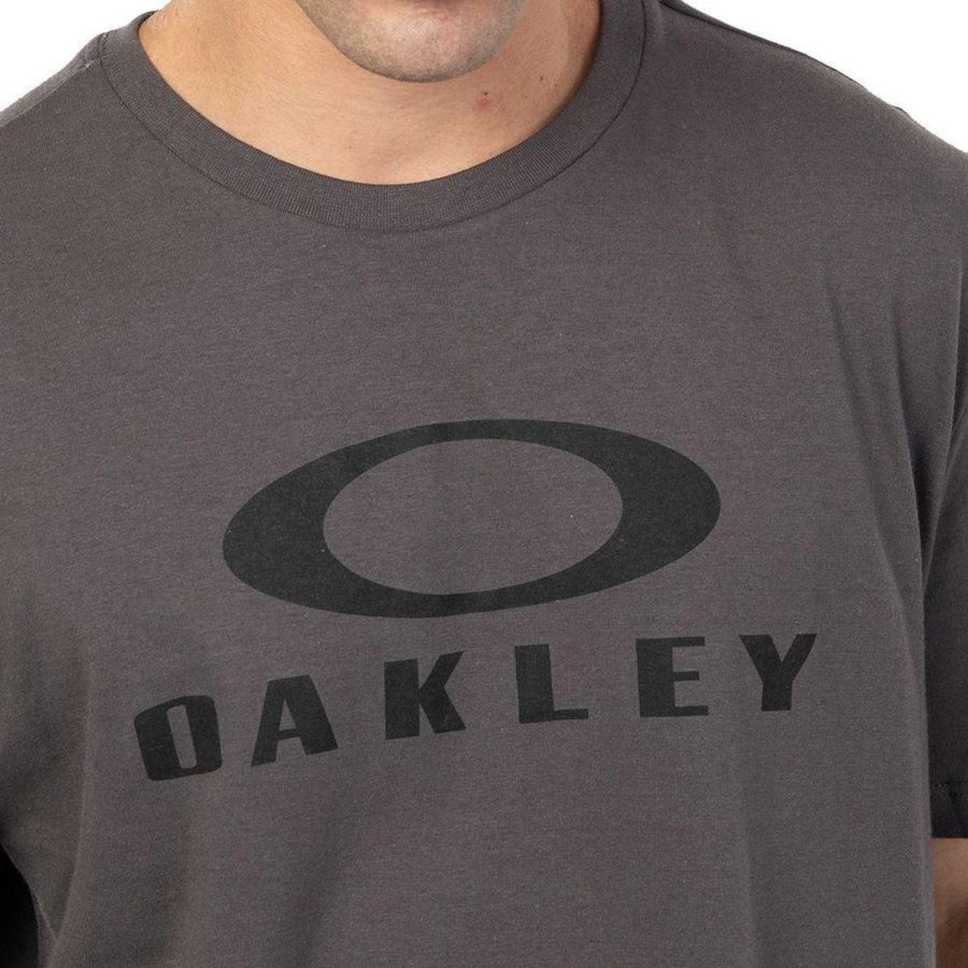 Camiseta Oakley O-Bark SS Masculina - Preto Preto