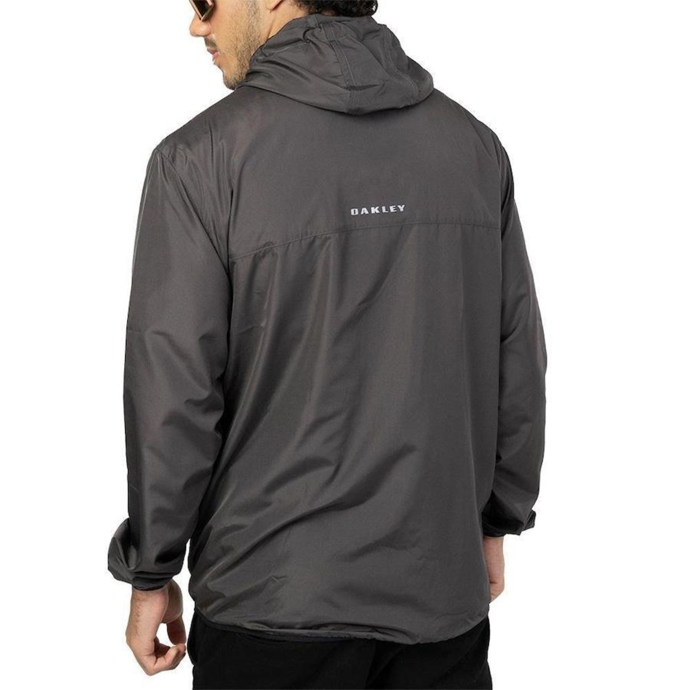 Jaqueta Com Capuz Oakley Windbreaker - Masculina - Foto 2