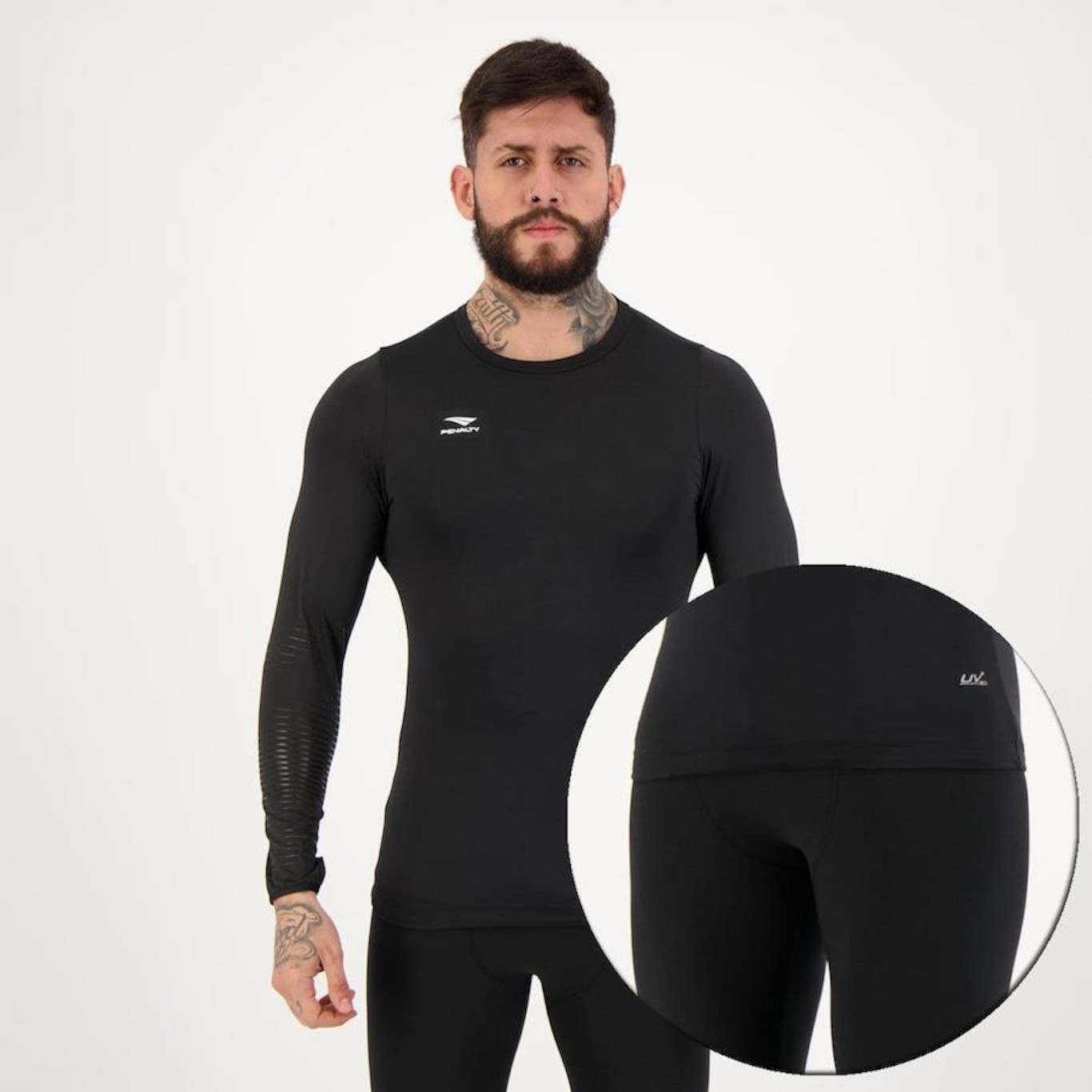 Kit Térmico Penalty Delta Pro: Camisa + Calça - Masculino - Foto 2