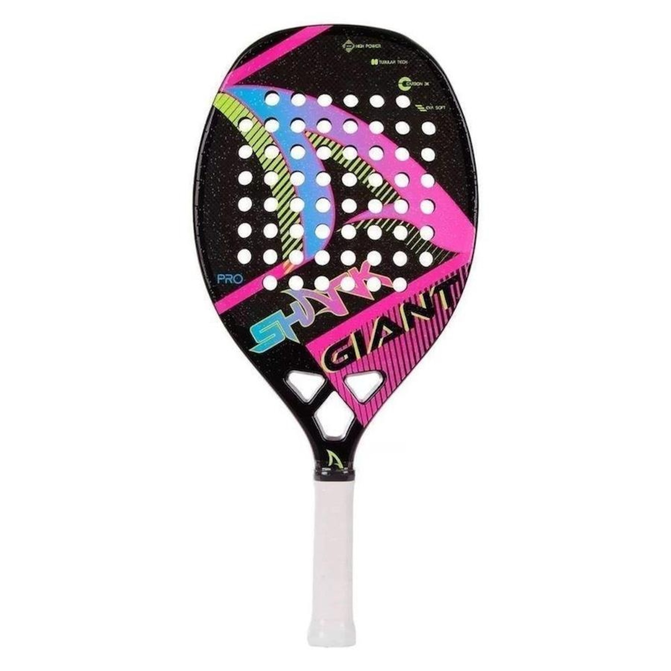 Raquete de Beach Tennis Shark Giant 2022 Carbono 3K - Foto 2