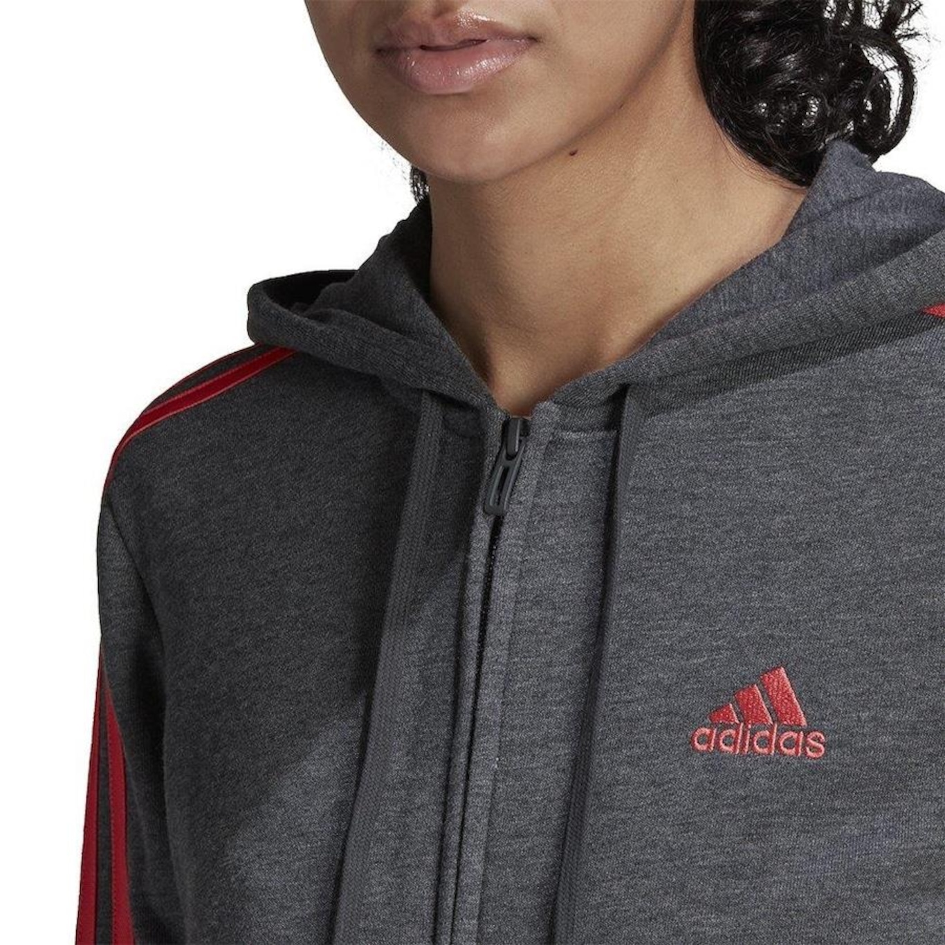 Jaqueta Adidas Essentials 3 Stripes Feminina