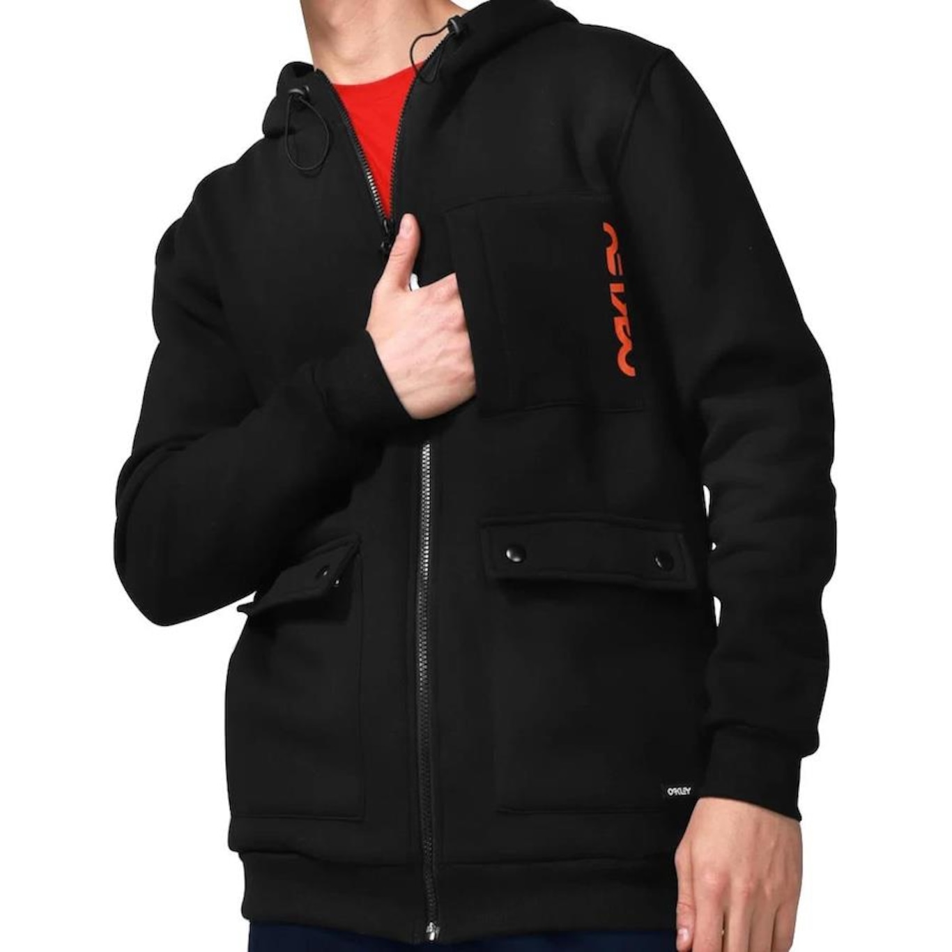 Jaqueta Oakley Wild Future Pockets Hoodie - Masculina - Foto 5