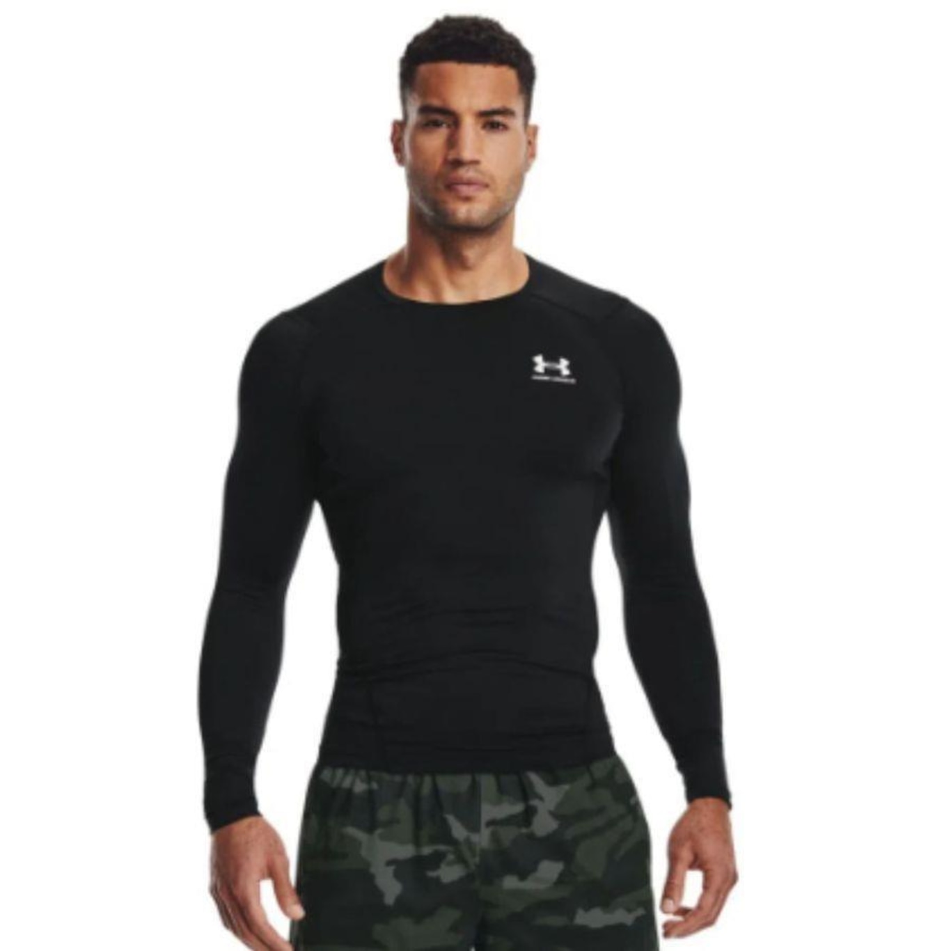 Camiseta de Compressão Under Armour Hg Comp Ls - Masculina - Foto 1