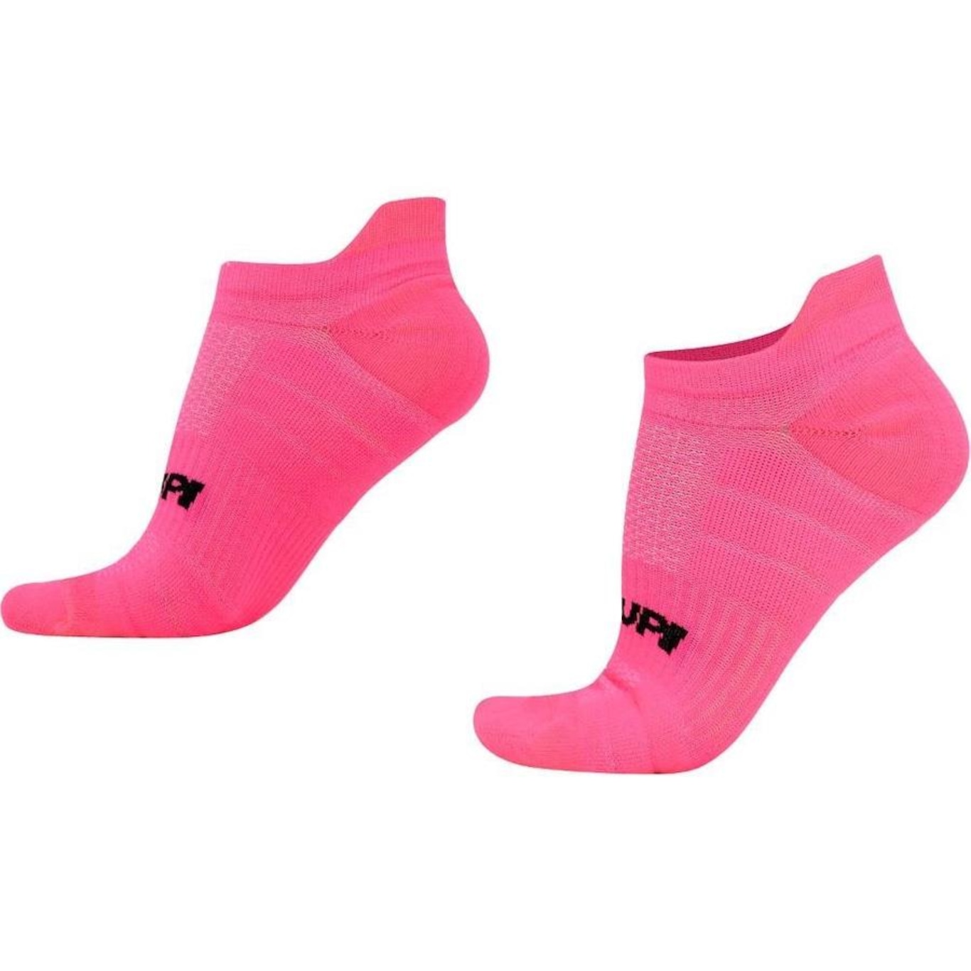 Meia Cano Baixo para Corrida HUPI Running Pro Invisível Rosa Neon - Foto 1