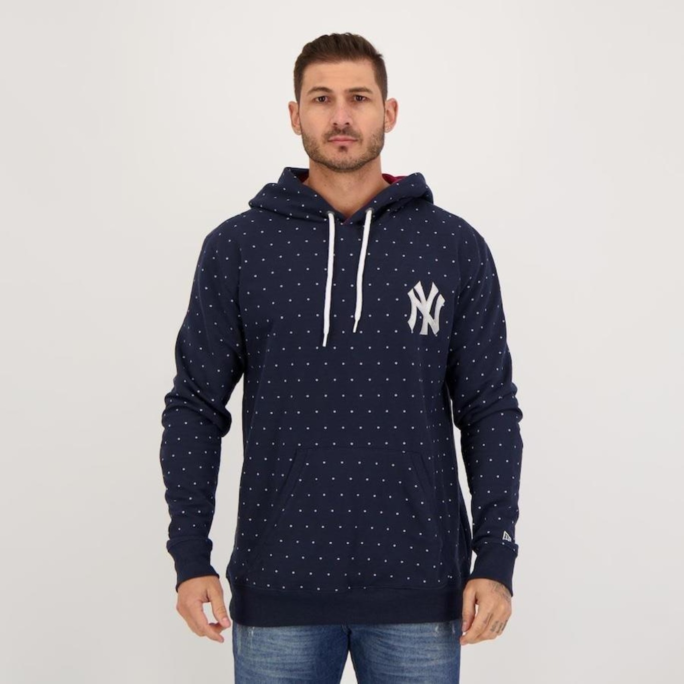 Blusão de Moletom com Capuz New Era MLB Yankees Classic - Masculino - Foto 1