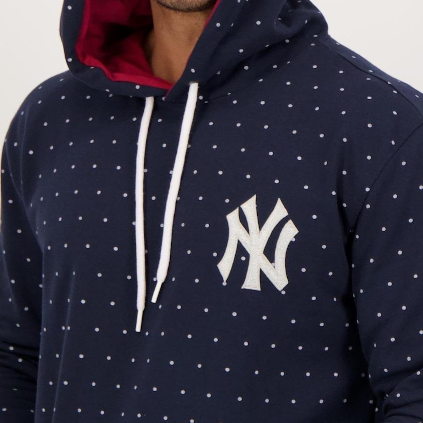 Blusão de Moletom com Capuz New Era MLB Yankees Classic - Masculino - Foto 4