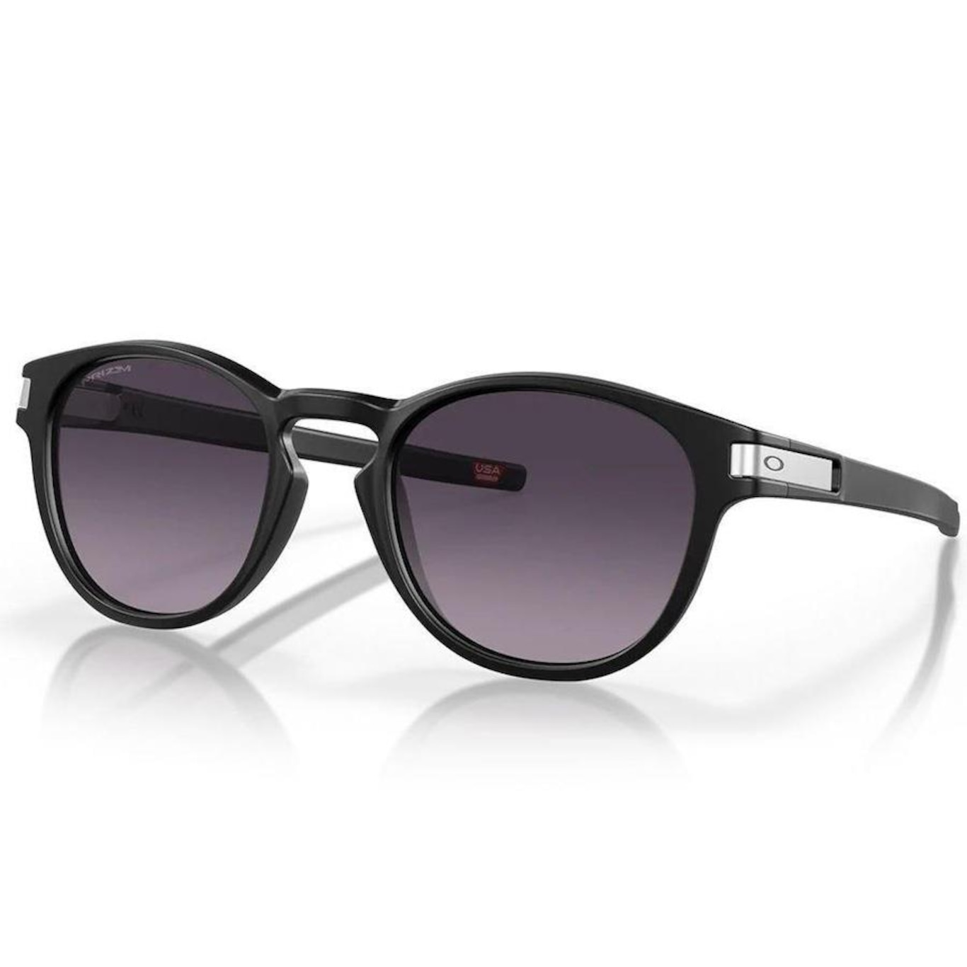 Óculos de Sol Oakley Latch Matte Black Prizm Grey Gradient - Unissex - Foto 1