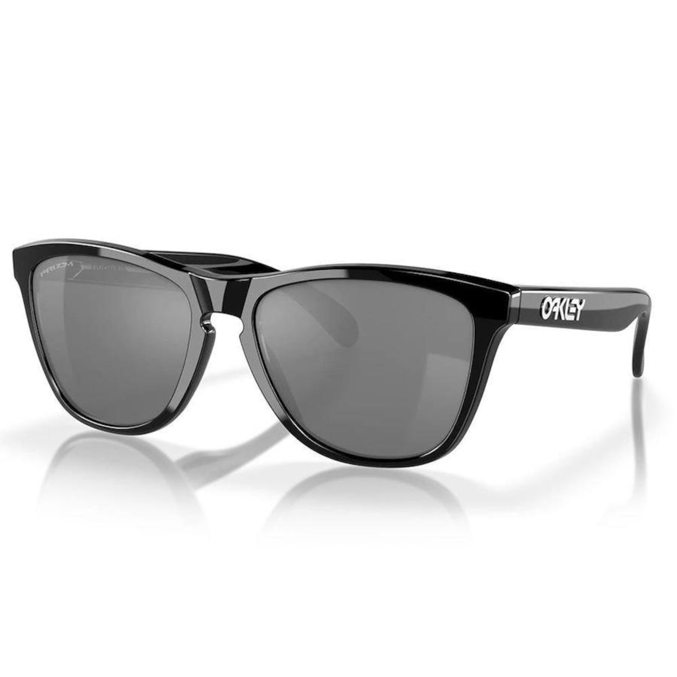 Óculos de Sol Oakley Frogskins Polished Black Prizm Black - Unissex - Foto 1