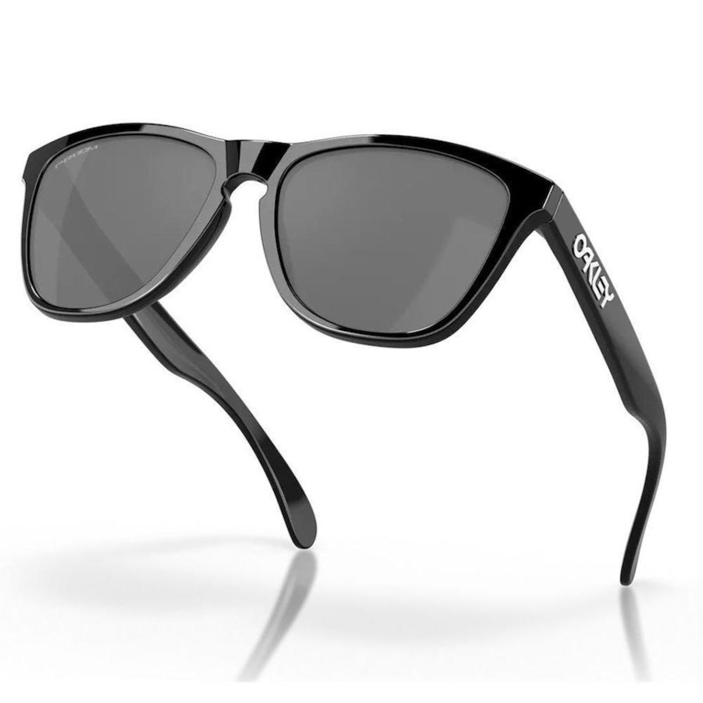 Óculos de Sol Oakley Frogskins Polished Black Prizm Black - Unissex - Foto 3