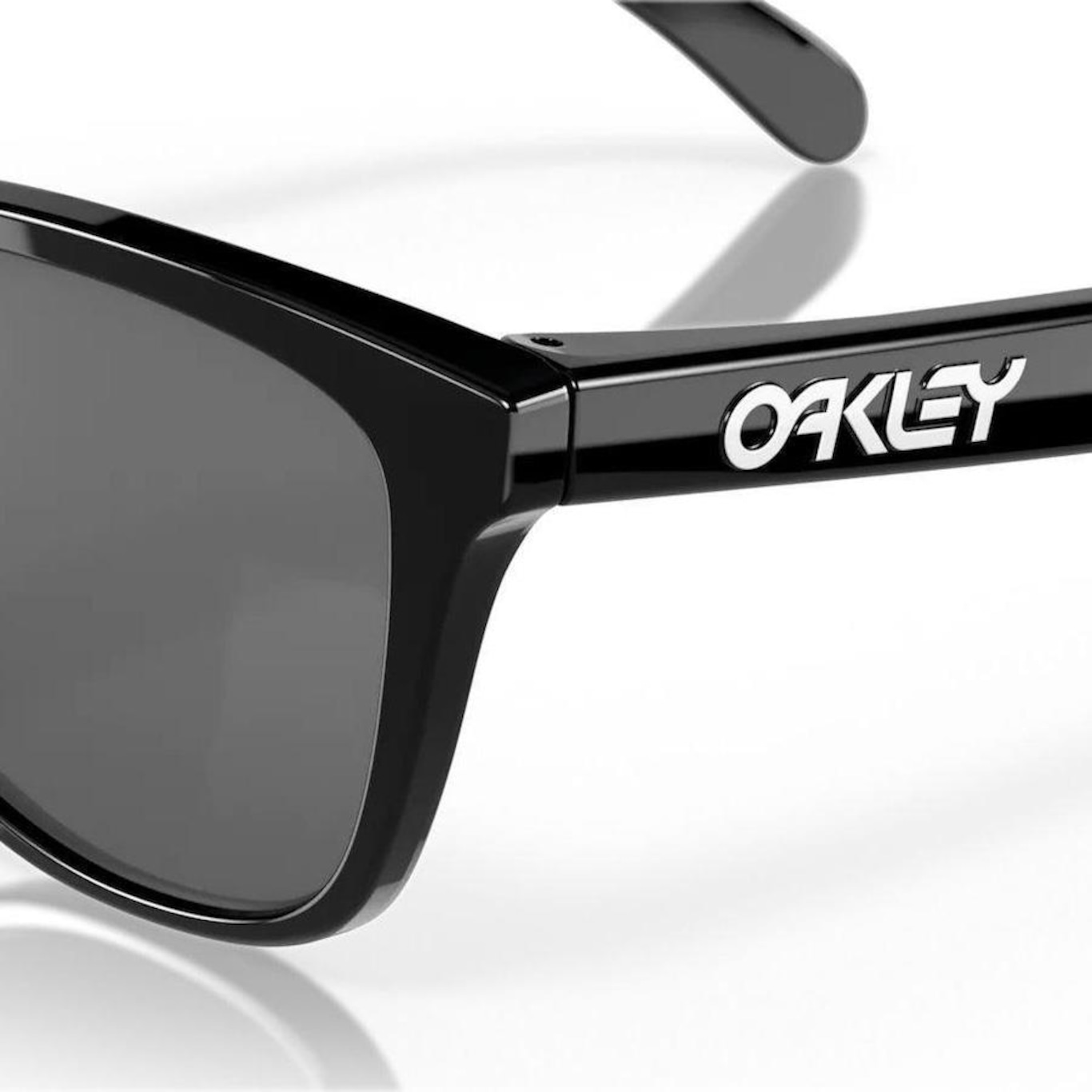 Óculos de Sol Oakley Frogskins Polished Black Prizm Black - Unissex - Foto 4