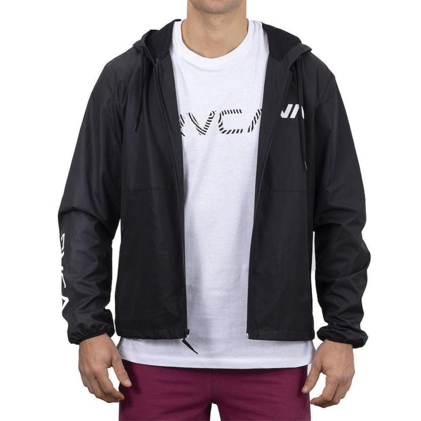 Jaqueta com Capuz RVCA Hexstop IV - Masculina - Foto 4