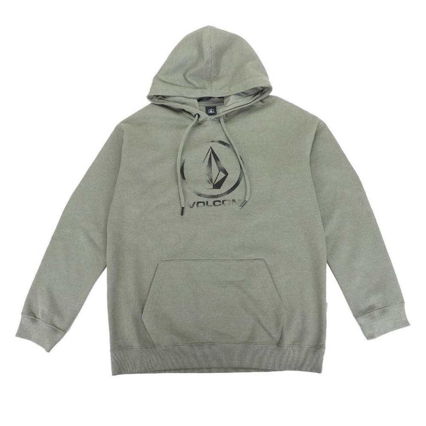 Blusão de Moletom Volcom Canguru Logo Oversize - Masculino - Foto 1