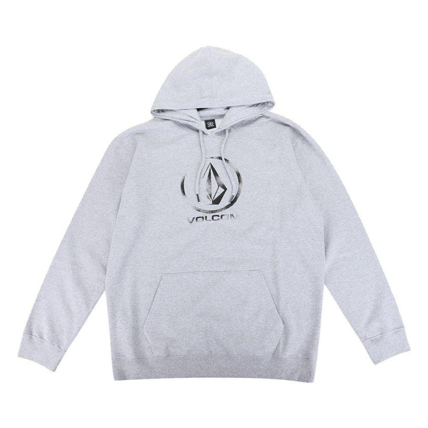 Blusão de Moletom com Capuz Volcom Canguru Logo Oversize - Masculino - Foto 1