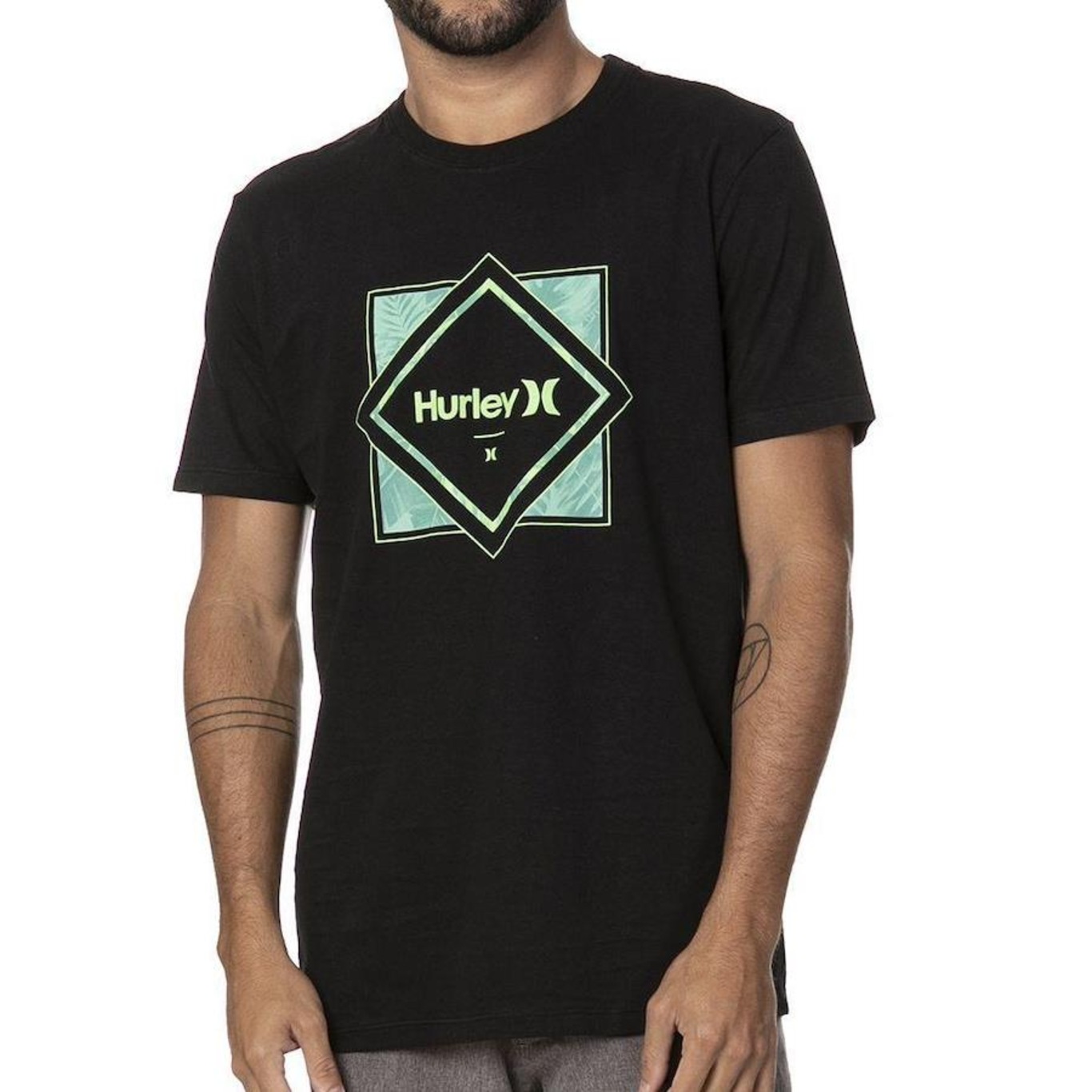 Camiseta Hurley New Foliage - Masculina - Foto 1