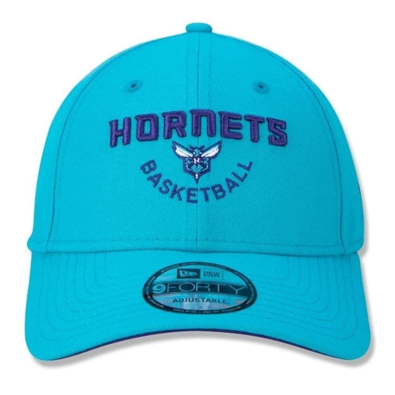 Boné Aba Curva New Era Charlotte Hornets 940 Core Basketball - Snapback - Adulto - Foto 3