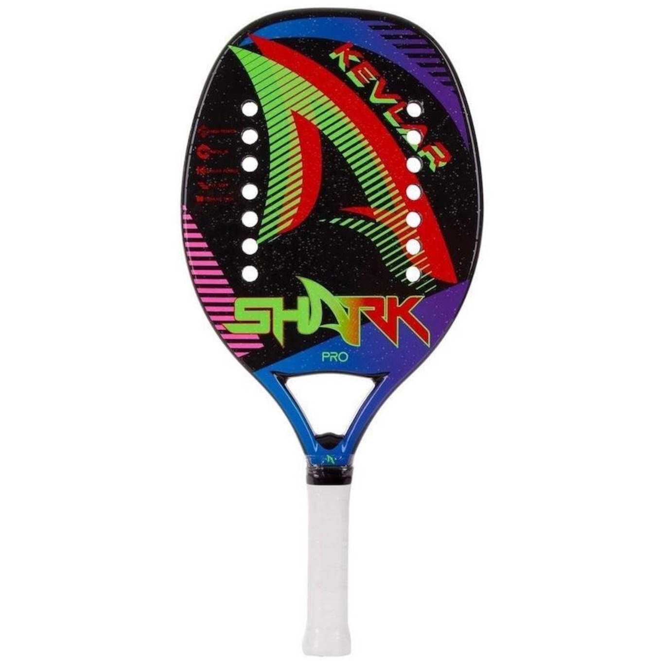 Raquete Beach Tennis Kevlar 2022 Shark Carbono 3K + Capa - Foto 1