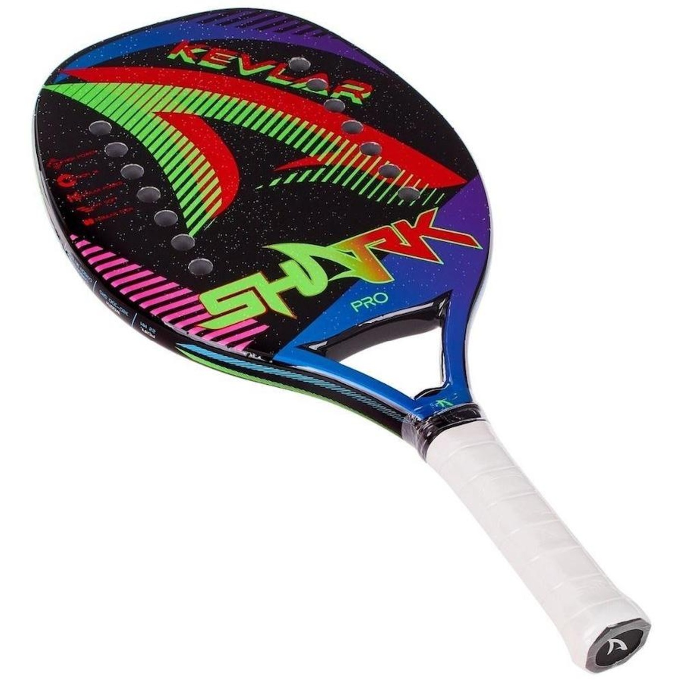 Raquete Beach Tennis Kevlar 2022 Shark Carbono 3K + Capa - Foto 3