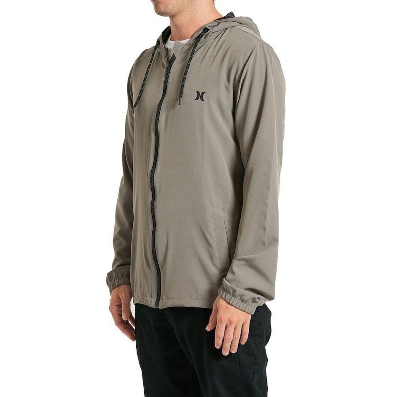 Blusão de Moletom com Capuz Hurley Windbreaker Cold - Masculina - Foto 3