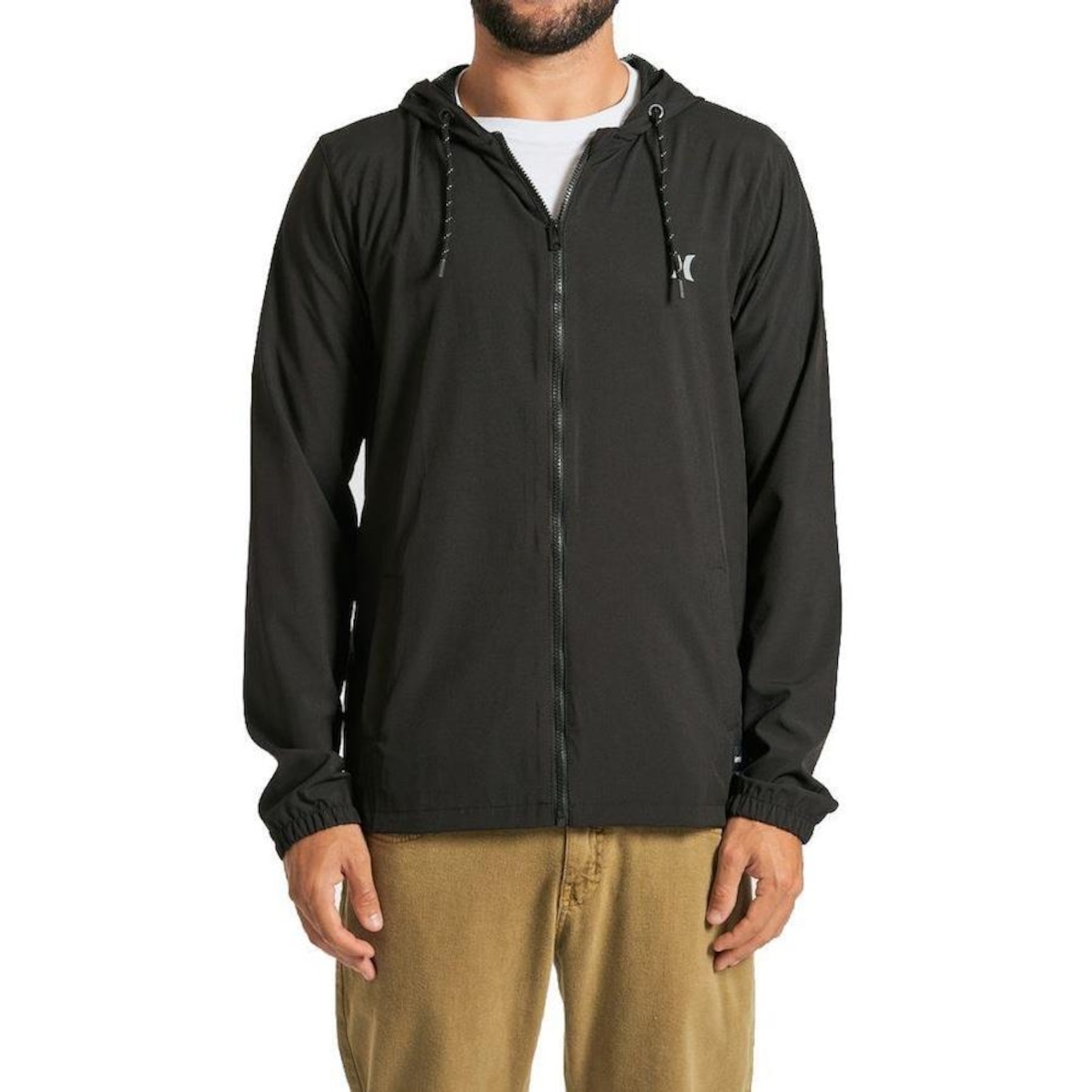 Jaqueta com Capuz Hurley Windbreaker Cold - Masculina - Foto 1