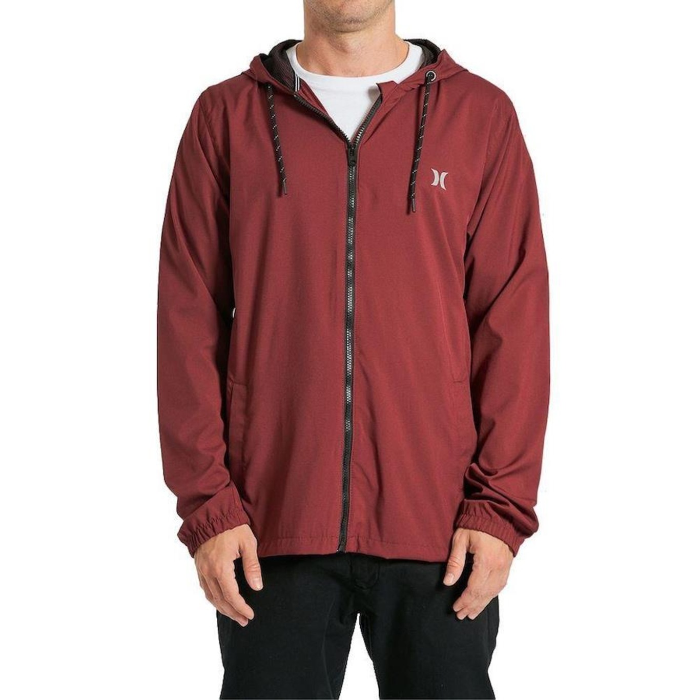 Blusão de Moletom com Capuz Hurley Windbreaker Cold - Masculina - Foto 1