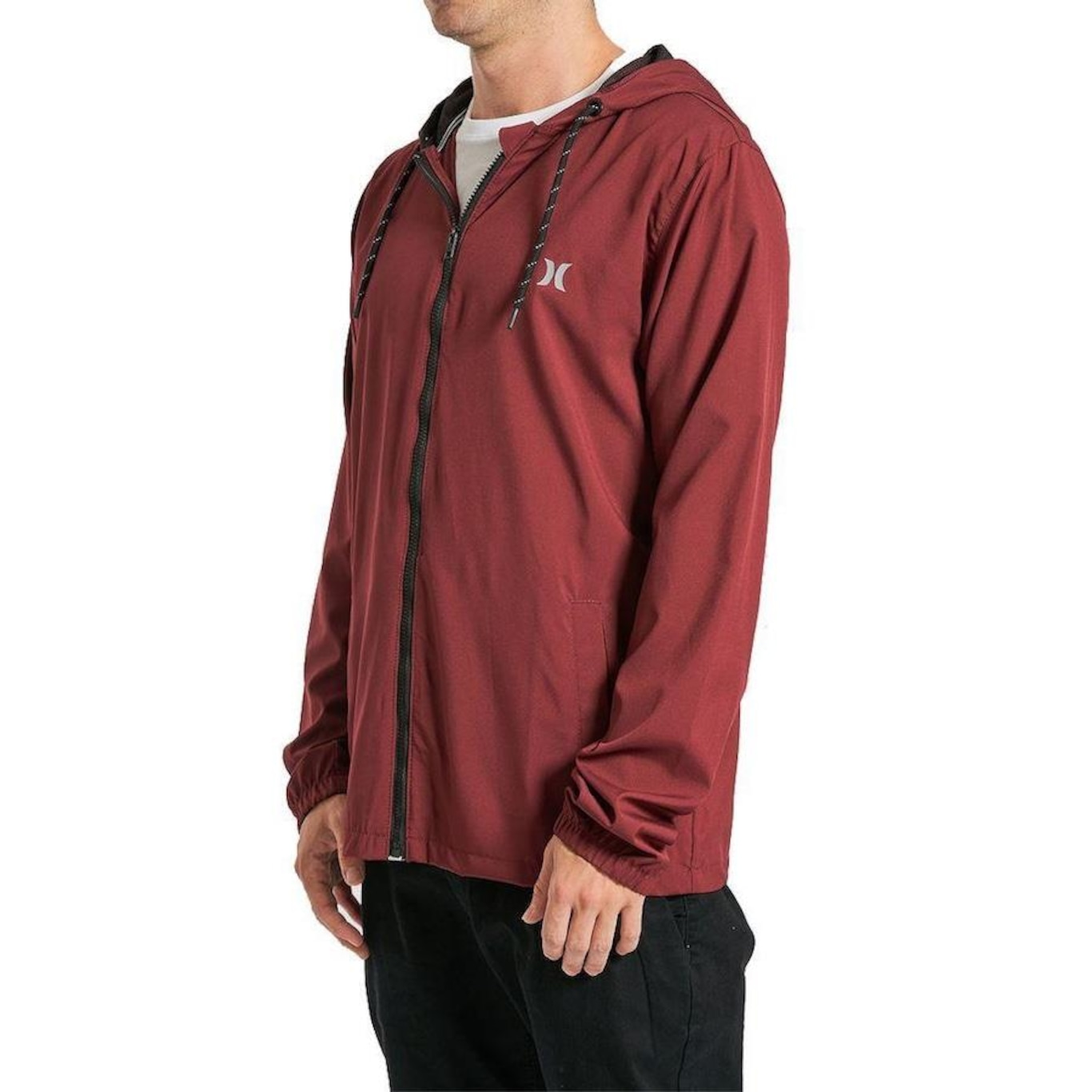 Blusão de Moletom com Capuz Hurley Windbreaker Cold - Masculina - Foto 3