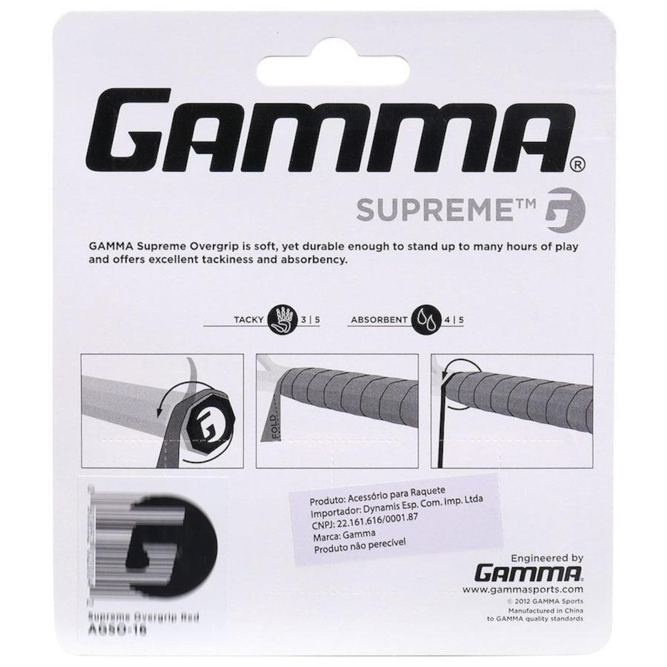 Overgrip Gamma Supreme com 03 unidades - Foto 4