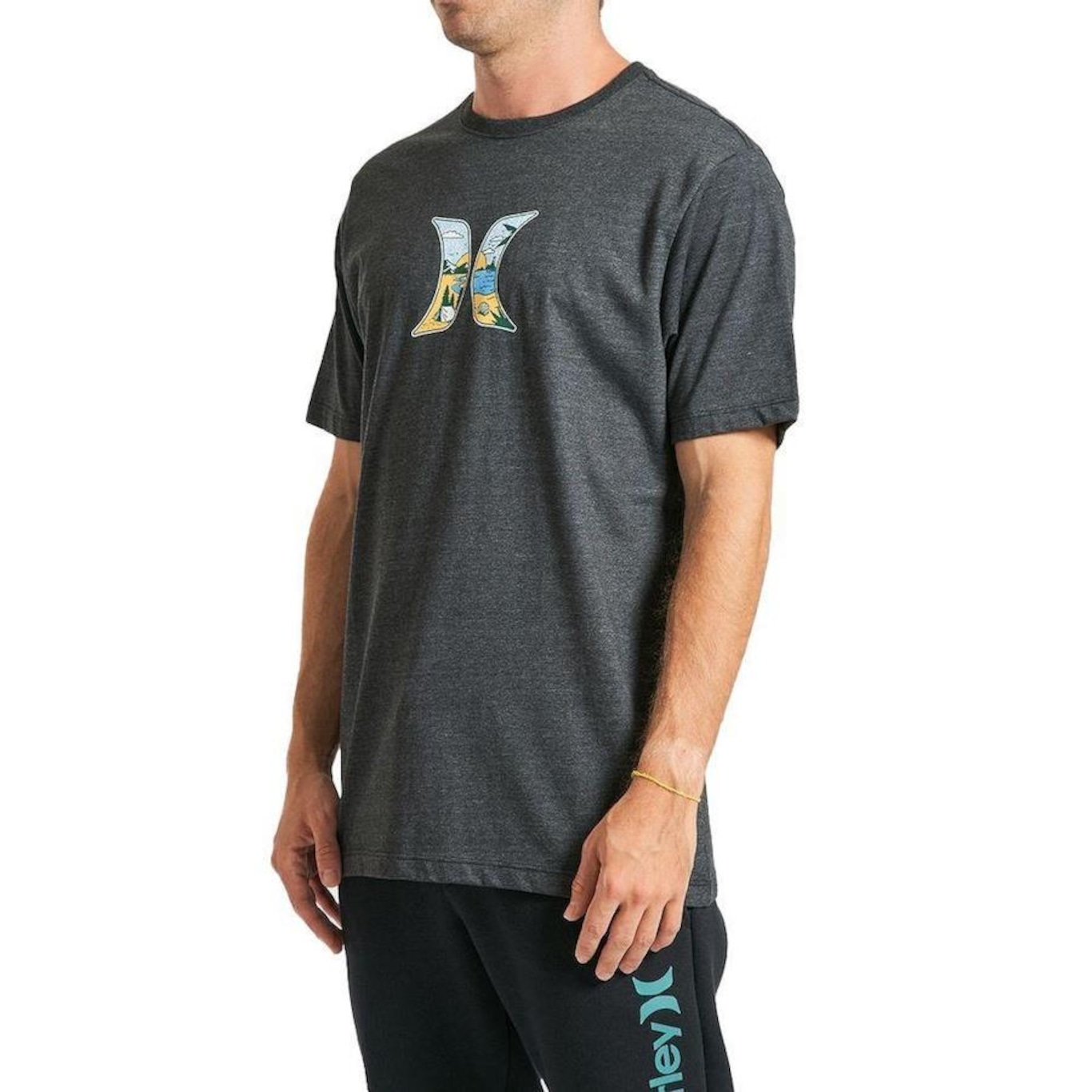 Camiseta Hurley Icon Beach - Masculina - Foto 3